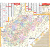 West Virginia State Wall Map - KA-S-WV-WALL-PAPER - Ultimate Globes