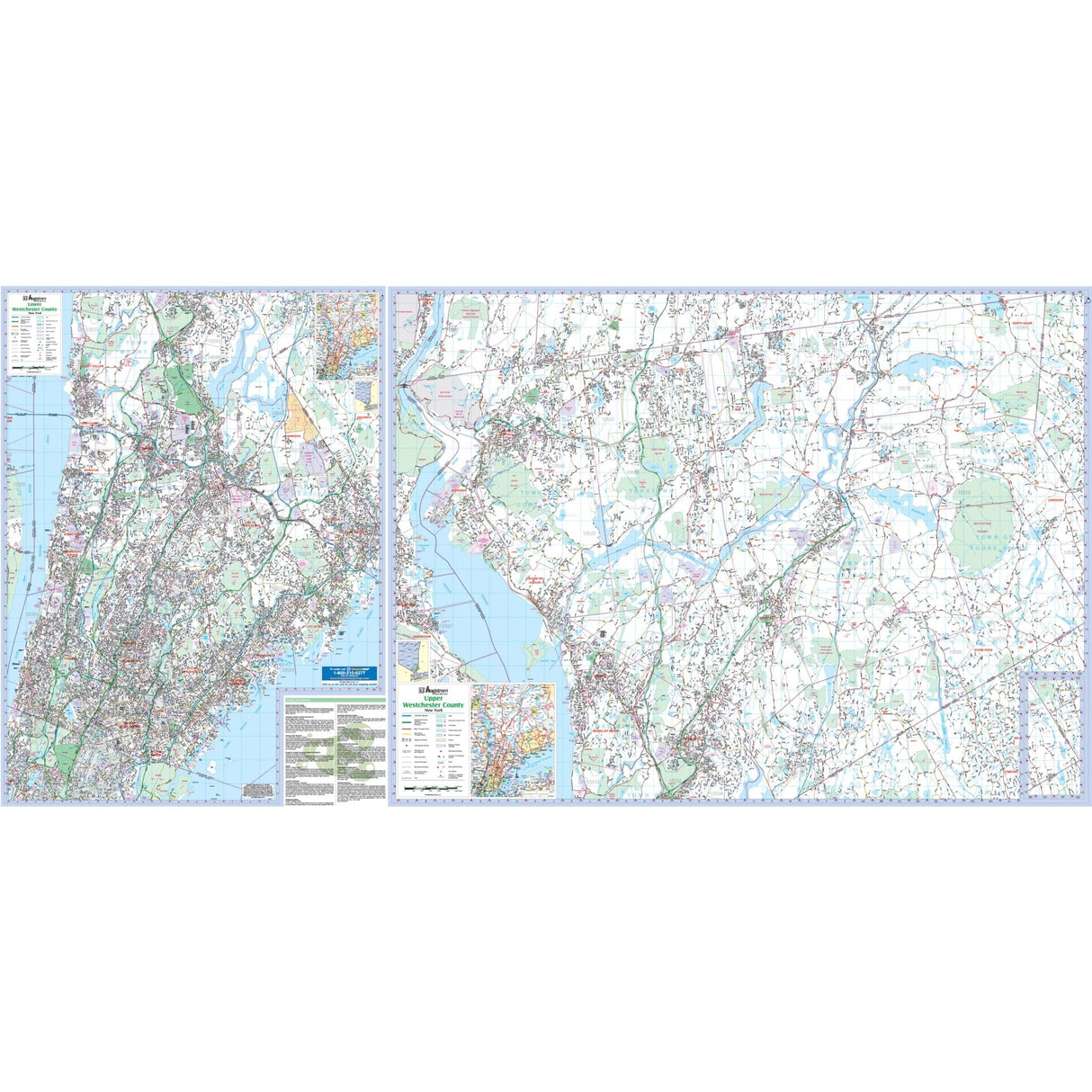 Westchester County, NY Wall Map - KA-C-NY-WESTCHESTER-PAPER - Ultimate Globes