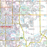 Western Pasco County, FL Wall Map - KA-C-FL-PASCOWEST-PAPER - Ultimate Globes