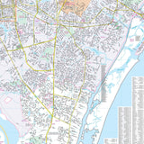 Wilmington & New Hanover County, NC Wall Map - KA-C-NC-WILMINGTON-PAPER - Ultimate Globes