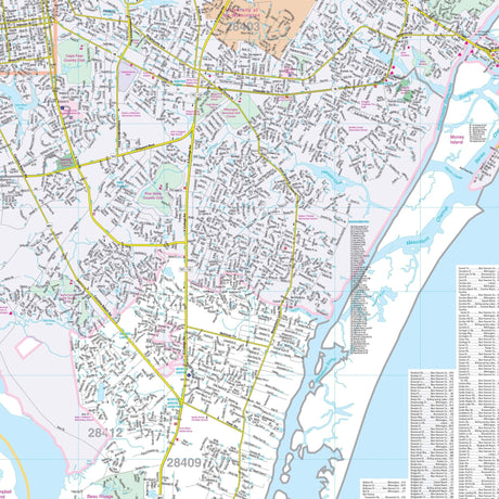 Wilmington & New Hanover County, NC Wall Map - Ultimate Globes - POD - KA - C - NC - WILMINGTON - PAPER - Ultimate Globes