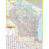 Wisconsin State Wall Map - KA-S-WI-WALL-PAPER - Ultimate Globes