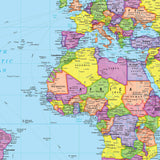 World Advanced Political Wall Map - KA-WORLD-ADV-POL-48X36-PAPER - Ultimate Globes
