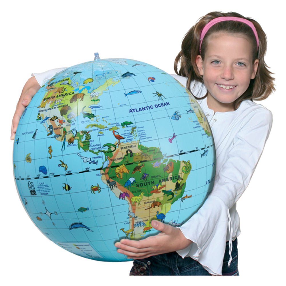 World Animals 20 - inch Inflatable Globe - Waypoint Geographic - WP00202 - Ultimate Globes