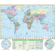 World Essential Wall Map - KA-WORLD-ESSTL-50X42-PAPER - Ultimate Globes