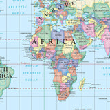 World Simple Wall Map - Ultimate Globes - POD - KA - WORLD - SIMPLE - PAPER - Ultimate Globes